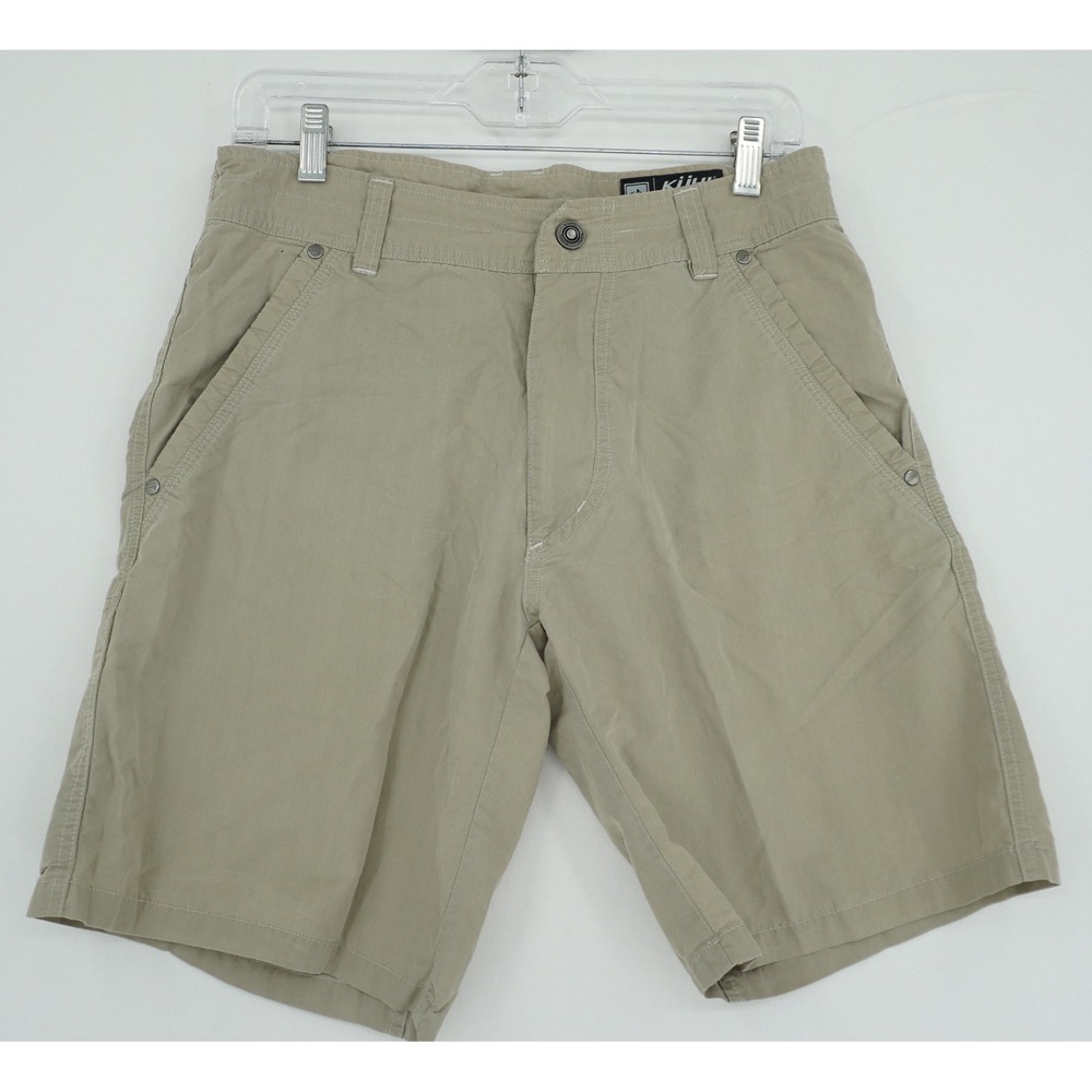 Kuhl Mens Tan‎ Khaki Cotton Nylon Blend Hiking Outdoor Shorts Size 30